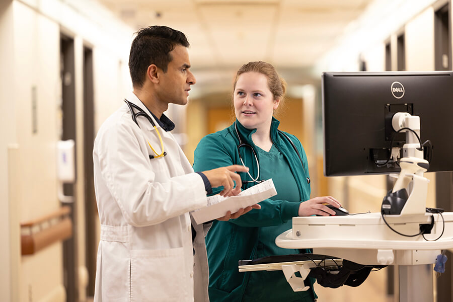 Physician and Nurse with WOW Physician and Nurse with WOW
